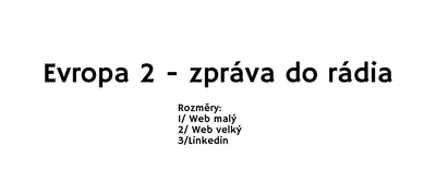 Hlasová zpráva nyní i v aplikaci Evropa 2