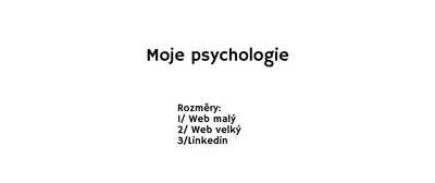 Moje psychologie otevírá dialog