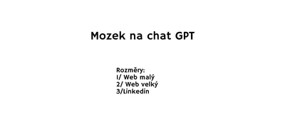 Mozek na ChatGPT