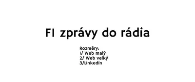 Hlasová zpráva míří rovnou do rádia